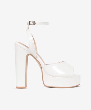 Emma Platform Sandals - White